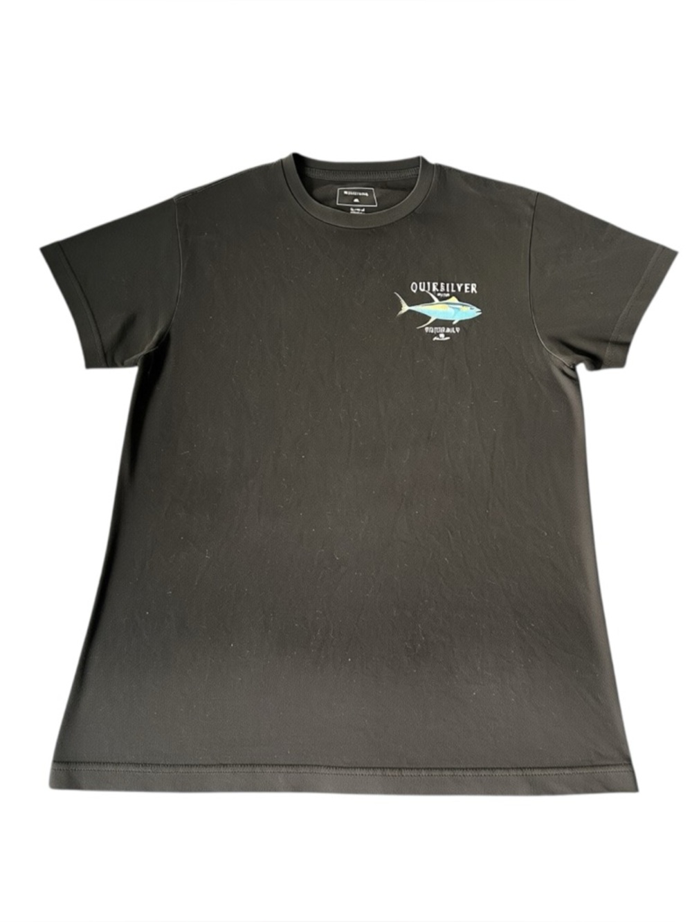 Quiksilver Graphic T Shirt Men’s Medium Black Surf Skate Logo Short Sleeve Tee